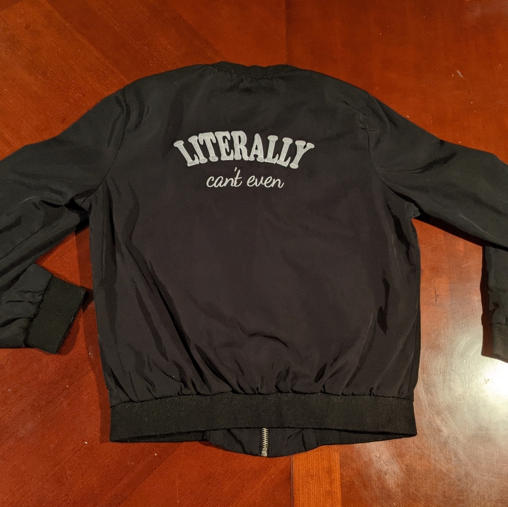 Women's Black Literally Can't Even Jacket